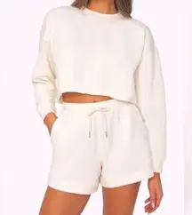 WeWoreWhat Cropped Crewneck Sweatshirt