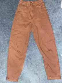 brown mom jeans