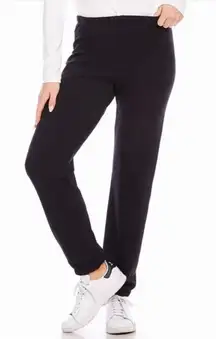 KAREN KANE Stretch Fleece High Rise Straight Leg Sweatpants
