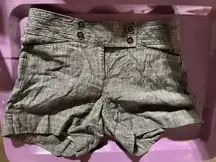 Gray High Rise 3 Inch Shorts 