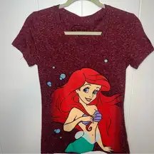 Ariel V Neck Graphic T-Shirt Disney Princess Size M