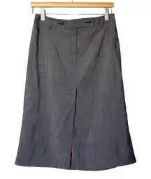 Max & Co Gray Slim Wool Mohair Pencil Skirt Size 6