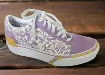 Vans Old Skool Stacked Wavy Days Platform Shoes Lilac 5.5 Men / 7.0  Women