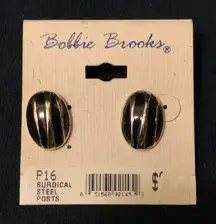 Bobbie Brooks vintage earrings surgical steel posts NWT