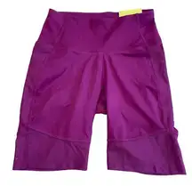 All In Motion Women's Contour Purple High
Rise 7” Shorts Size XS New With Tags