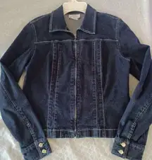 Ann Taylor Loft Stretch Denim Jean Jacket Womens Size 4