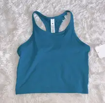Lululemon Swiftly Tech Cropped Racerback Tank Top 2.0 Hawaiian Blue Size 8 NWT