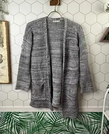 Marine Layer Gray Open Front Knit Catalina Long Cardigan - Size - XS