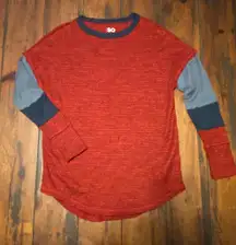 SO Women’s Red/Blue Longsleeve, Size M