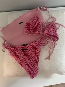 Triangl Crochet Bikini Set