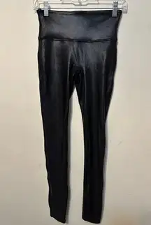 Spanx Faux Leather Leggings in Black Size Small Shapping‎ Slimming