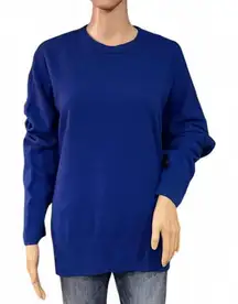 Paris Atelier & Other Stories CASHMERE Blue Sweater Size Small Oversized Holiday