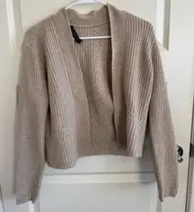 Magaschoni Wool/Cashmere Cream Cardigan