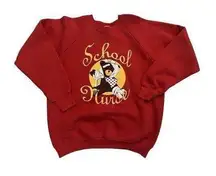 Vintage 1991 Fruit Of The Loom School Nurse Crewneck Size XL