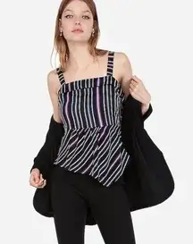 Express asymmetrical striped tank NWT