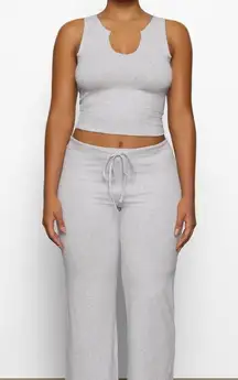 Skims cotton jersey straight leg pant