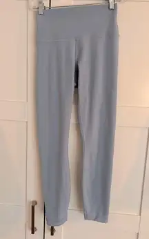 Lululemon Wunder Under High Rise Leggings Size 6 Light Blue