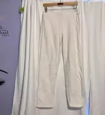 Bold Spirit white stretchy athletic sweatpants