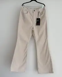 Levis 70s Rise High Flare Corduroy Pants Womens 33x34 Ivory Bell Bottom Boho