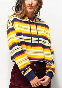 Zine Zumiez Striped Crop Hoodie Women’s Small