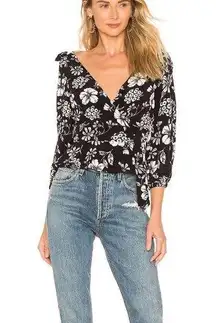 MAJORELLE |Stevie Top Black Woodland Floral