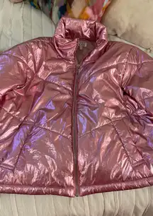 TCEC Metallic Pink Puffer Jacket