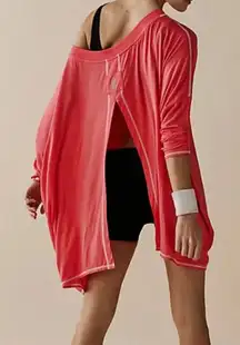 #160 NWT Free People Revival Layer in Hot Hibiscus