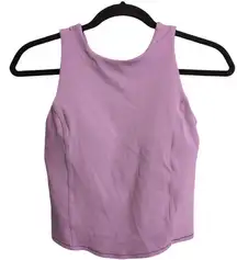 Lululemon Nulu Twist-Back Yoga Tank Top Lilac Yoga Athletic Workout Size 2