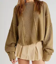 Free People // Ellie Oversized Slouchy Thermal Top