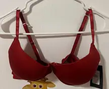 Frederick's of Hollywood Women's Push-Up Diana Rust Satin 36C Underwire‎ NWT