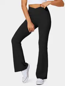 Halara Black Flare Crossover Leggings