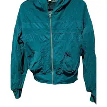 Vintage Diesel Women’s Sz S Zip Teal Blue Jacket Racer Activewear Made in Italy