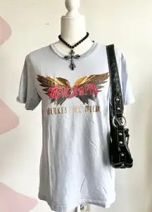 Aerosmith Graphic T-Shirt Women's Grunge 90s‎ Alternative Indie Sleaze Medium