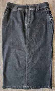 Duck Head‎ long denim skirt, light black size 10