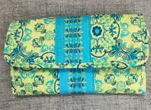 Great Condition LEMON HILL QUILTED WALLET VELCRO CLOSURE AND Zip POCKET in Back