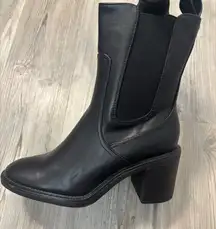 Dream Pairs Black Block Heel Chelsea Ankle Boots Size 9.5 NWOT