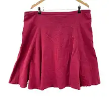 J. Jill Skirt Womens Large Pink Crinkle‎ 100% Linen Drawstring Waist Midi Length