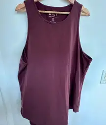 BYLT Basics Maroon Muscle Tee