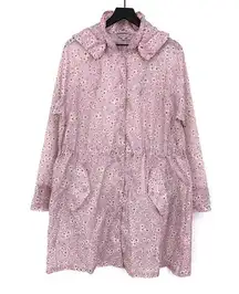 CATH KIDSTON Packable Raincoat Wellsley Ditsy Blush L