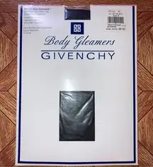 Givenchy Body Gleamers Shimmer Panty Hose Sz B Black Style 157 Vintage Sealed