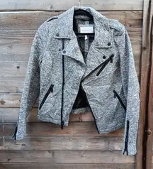 BCBGeneration Heathered Moto Jacket Size M