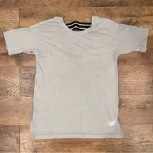 New Balance Open Back Contender Tee Light Gray T-Shirt