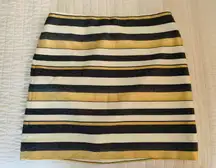 Factory Striped Sparkle Mini Skirt