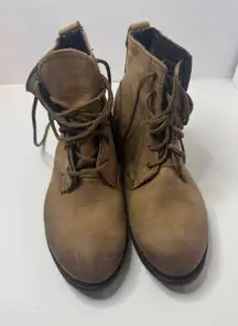 VINTAGE Brown Leather Distressed Chukka Boots Size 9M