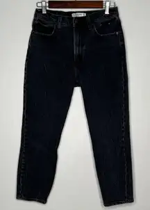 Abercrombie & Fitch The Mom High Rise Black Jeans 28 6 Short Women’s Denim