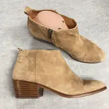 J.CREW Chelsea Boots Women’s Sz 9.5 Short Boots Bootie Ankle Brown Suede Leather