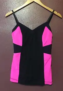 Pink And Black Workout Tank