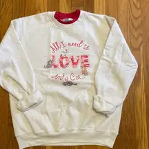 vintage cat crewneck