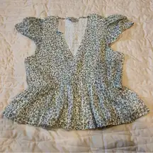 american eagle new with tags peplum top