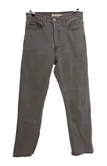 Levi's Jeans Womens 28 Cosmic Comet Gray Wedgie Straight High Rise Cotton Blend